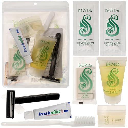 Moda West 96-Pack Travel Hygiene Kits, Unisex Toiletries