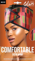 Donna Reversible Satin Hair Wrap with Adjustable Closure - Protects Braids & Natural Hair