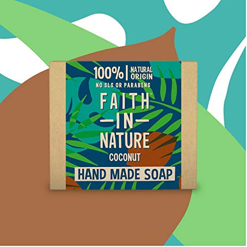 FAITH IN NATURE Coconut Soap Bar, 100 GR