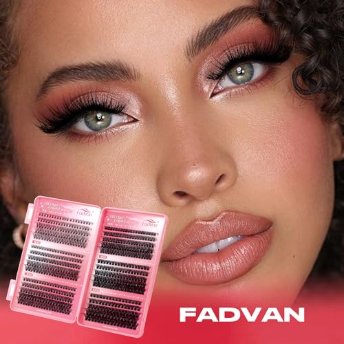FADVAN Lash Clusters Kit 30D-100D Wispy Volume Extensions 10-16mm