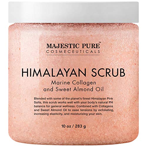 Himalayan Pink Salt Body Scrub Exfoliator, 10 Oz