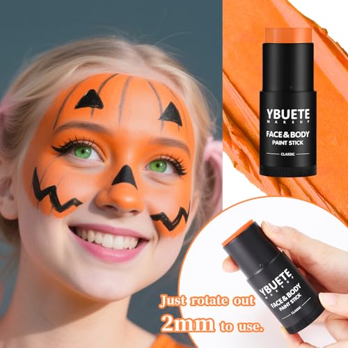 Orange Face Paint Stick – Professional Full Coverage Makeup