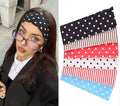 Leeven Polka Dot Headband 6 Pack - Non-Slip Soft Elastic Floral Hairbands Color-22