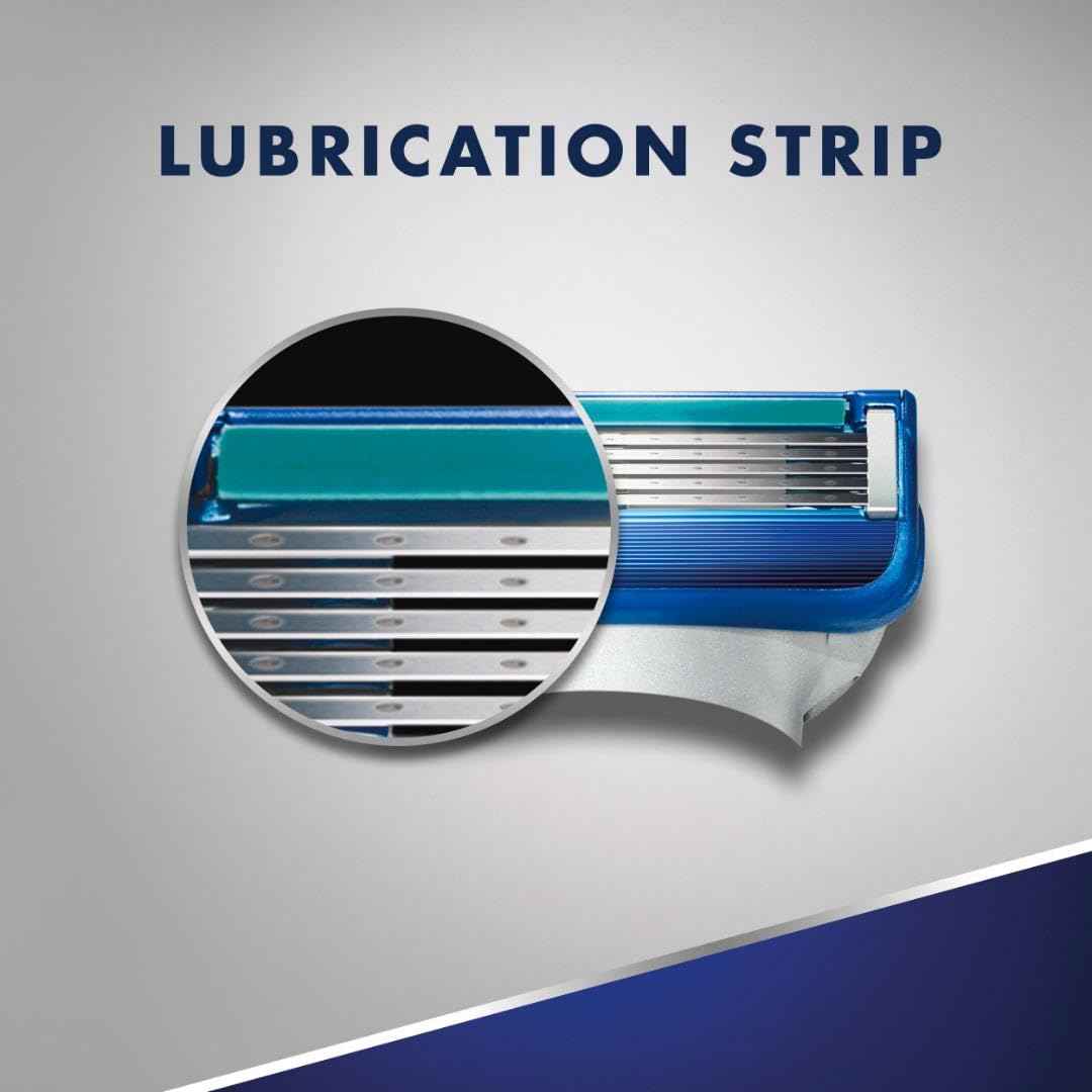 Gillette5 Mens Razor Blade Refills, 12 Count, Lubrastrip for a More Comfortable Shave