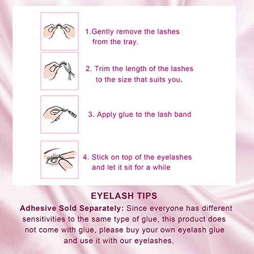 Dramatic Mink Lashes 8-15mm D Curl - 5 Pairs Reusable