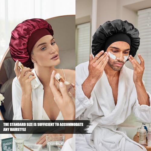 Satin Silk Bonnet for Hair Sleep Cap | Double Layer