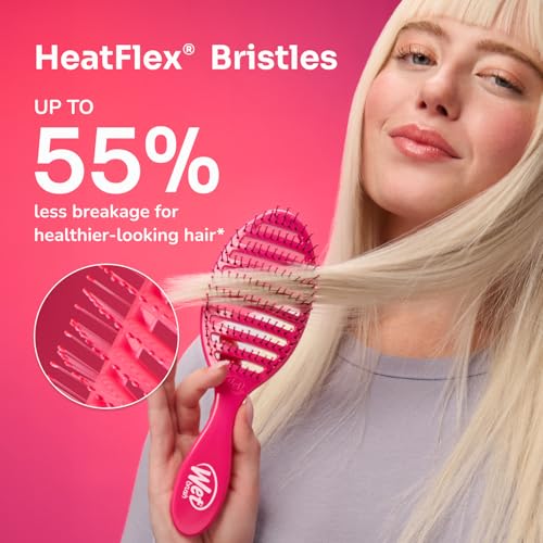 Wet Brush Paddle Detangler Hair Brush in Sky - Gentle Wet & Dry Brush