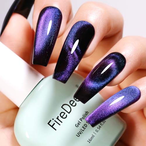 Firedeep Brilliant Green Gel Nail Polish, 0.54 Fl Oz Large Bottle Olive Green Color UV/LED Soak Off Gel Polish for Autumn and Winter 1Pcs