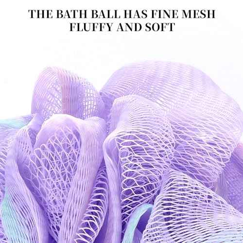 Mini Shower Loofah 20 Pack for Travel Portable Bath Sponge Puff Quick Lather Durable Mesh Gentle Exfoliation for All Ages Small Size Ideal for Home, Gym, or on The Go