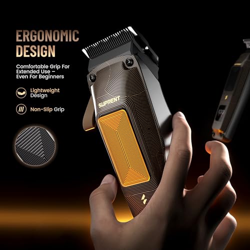 SUPRENT Cordless Hair Clippers for Men with 7500RPM Motor