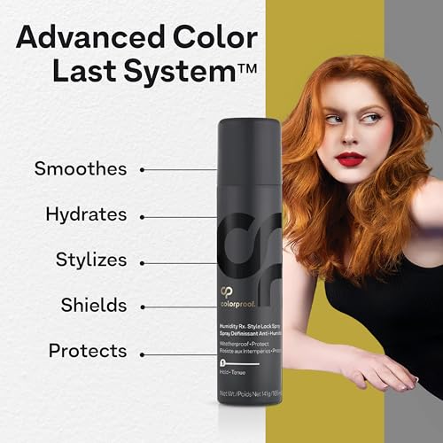 Colorproof Humidity Rx Style Lock Hair Spray 5 Fl. Oz. Sulfate Free Hairspray with Coconut Wood Scent