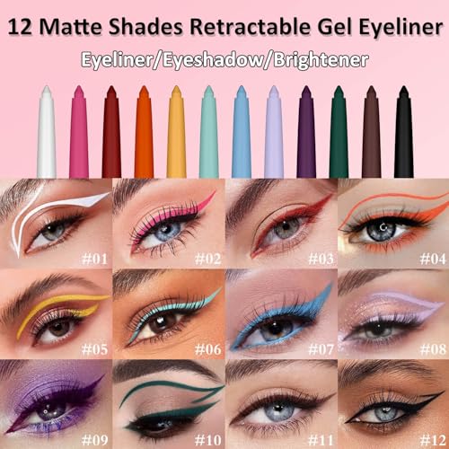 Pink Waterproof Eyeliner Pencil - 12 Hour Long Lasting