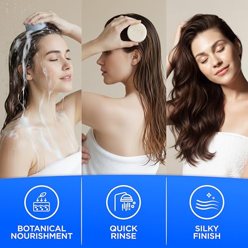 HEAL LEAF Botanical Solid Shampoo & Conditioner Bar Set – Eco-Friendly Hair & Body Care