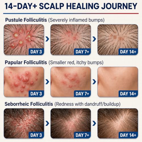 Flyleaf Folliculitis Treatment Cream with Benzoyl Peroxide & Tea Tree Oil - Fast-Acting Scalp & Body Relief, 100g