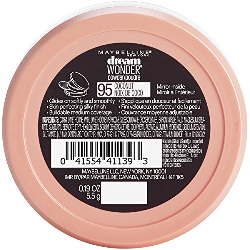 Maybelline New York Dream Wonder Powder Makeup, Coconut, 0.19 oz.