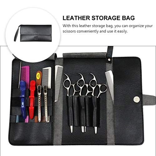 Professional Leather Scissor Holder Pouch for Hair Stylist