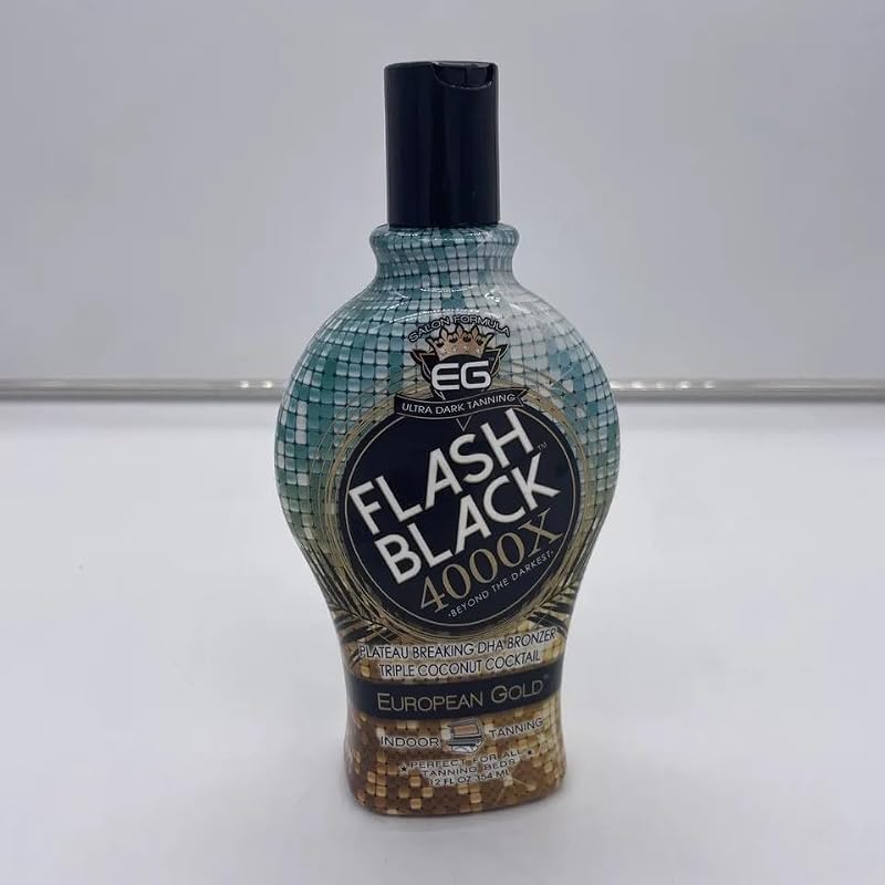 Flash Black 4000X Indoor Tanning Lotion 12 oz