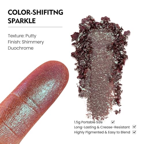 Chameleon Duochrome Eyeshadow - Mauve Taupe Blue Shift