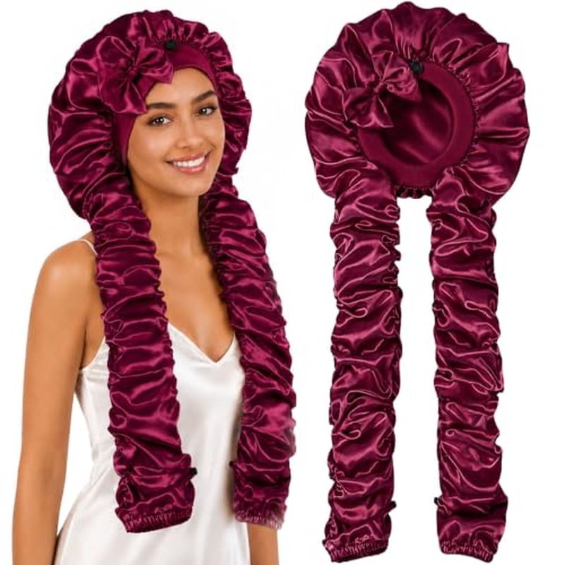 Double Layer Satin Bonnet for Braids & Long Hair - Aileam