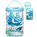 Sanwuta Sailboat Clear Toiletry & Makeup Bag Waterproof Travel Organizer