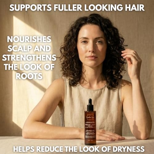 Canadian Grace Rosemary Castor Hair Oil 100mL - Nourishing Hair Treatment for All Hair Types