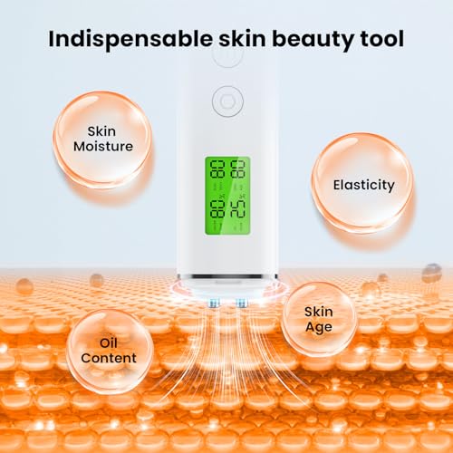 Skin Moisture Tester with UV Detection & LCD Display