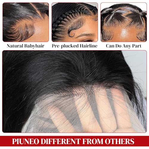 32" Straight Lace Front Wig 200% Density Brazilian Human Hair