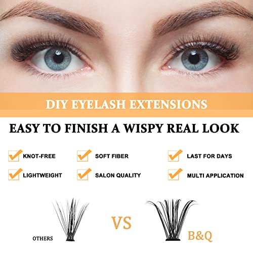 Lash Clusters 30D-D-17 LASH Individual Lashes 280 Clusters False Eyelash 10D 20D 30D 40D Lash Clusters Extensions Individual Lashes Cluster DIY Eyelash Extensions at Home (30D-D,17MM)