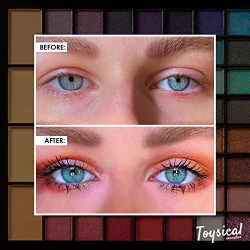 Toysical 88 Color Eyeshadow Palette Makeup Kit with Leather Case