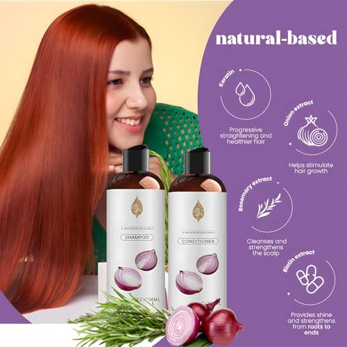 Onion Shampoo & Conditioner Set with Biotin & Rosemary - 8oz