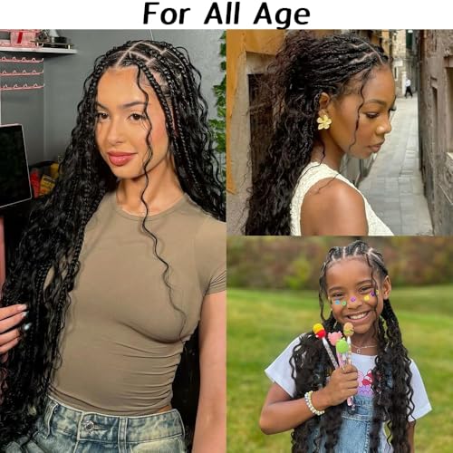 Omiliyah 15A Virgin Burmese Curly Braiding Hair - 2 Bundles Water Wave