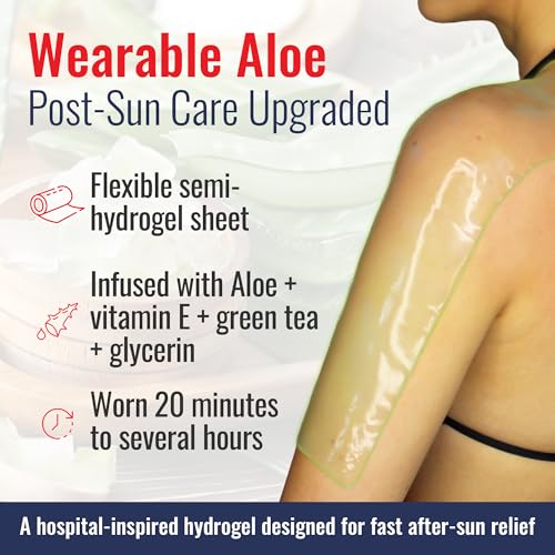 TermaBurn Wearable Aloe Hydrogel Wrap for Sunburn Relief