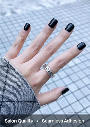ohora Semi Cured Gel Nail Strips N Onyx - 30 Pack