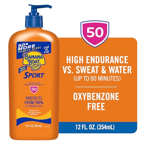 Banana Boat Sport Ultra SPF 50 Sunscreen Lotion, 12oz
