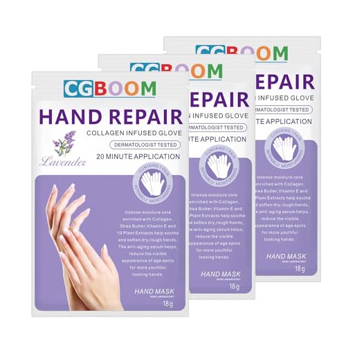 Lavender Moisturizing Hand Masks Pack - Relieve Dry, Overworked, Aging Skin