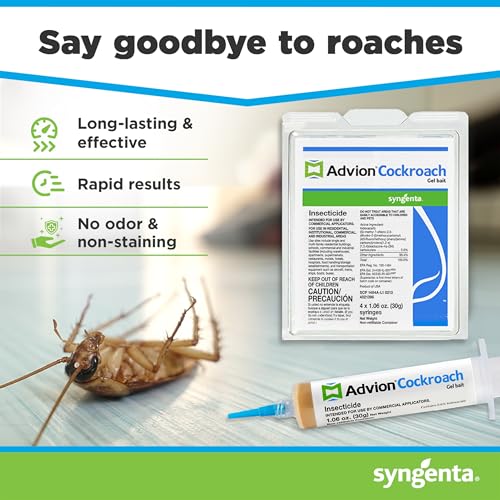 Syngenta Advion Cockroach Gel Bait, 4 x 30g Tubes