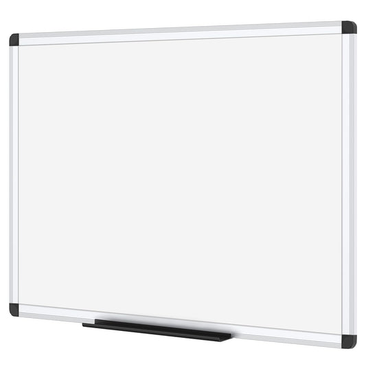 VIZ-PRO Magnetic Dry Erase Board, 24 X 18 Inches, Silver Aluminium Frame