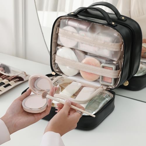Travel Toiletry Bag for Women - Waterproof Makeup Organizer