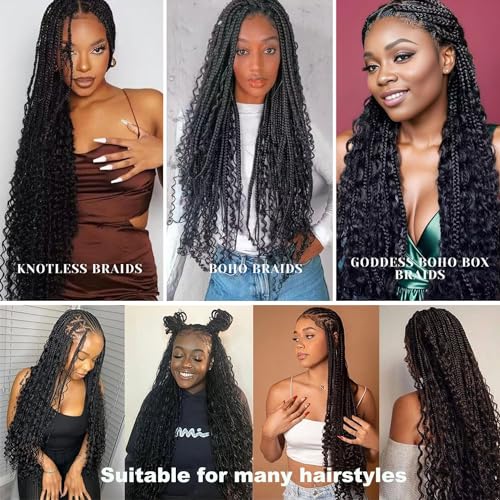 14-Inch Deep Water Wave Bulk Human Hair for Braiding - Virgin Curly Extensions
