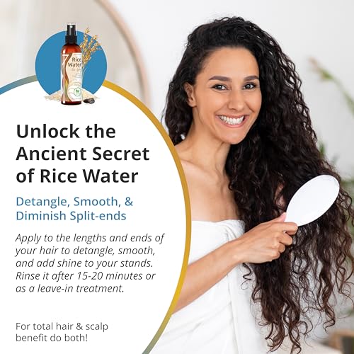 Fermented Rice Water Spray for Hair Growth - Rosemary & Biotin | 4 fl oz