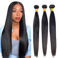 Brazilian Virgin Hair Bundles Straight 32 Inch #1B