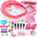 Kids Foot Spa Kit with Colorful Lights & Bubbles - Spa Day Set for Ages 4-12