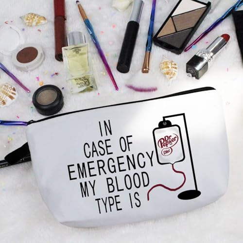 Small Makeup Bag Organizer with Metal Zipper - Travel Cosmetic Pouch