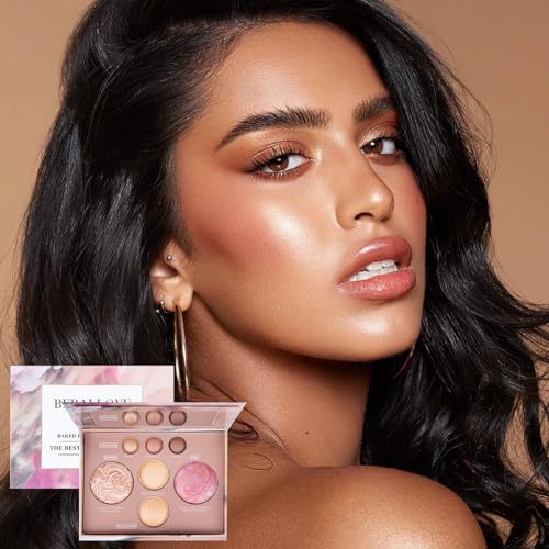 7-Color Baked Face & Eye Palette – All-in-1 Makeup Compact