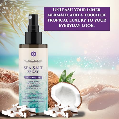 Coconut Sea Salt Hair Texturizing Spray - Beach Waves & Volume