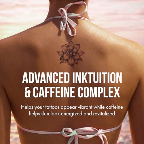 Tan Asz U Sexy & I Glow It Tanning Lotion, 400X Flawless Beauty Bronzer with Inktuition Tattoo & Selfie Glow Enhancers, 13.5 Fl Oz