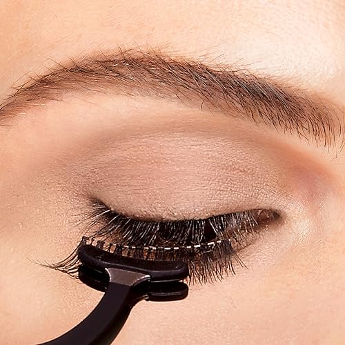KISS Glueliner, False Eyelashes, 'Glue Liner', 10 mm, Includes 1 Pair Of Lash, 1 Glue Liner, 1 Scissors, 1 Applicator, Travel Pouch, Contact Lens Friendly, Easy to Apply, Reusable Strip Lashes