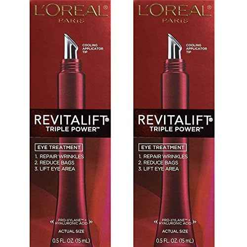 L¡¯Oreal Paris(Pack of 2 ) Paris RevitaLift Triple Power Eye Treatment, 0.5 Fluid Ounce