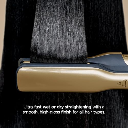 Shark FlexStyle Glam Hair Styler Set with Ceramic & Powerful Air, Straight & Wavy Hair, Gold - HD6051S