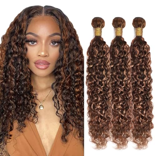 P4/30 Water Wave Hair Bundles - Virgin Human Hair 16-20 Inch